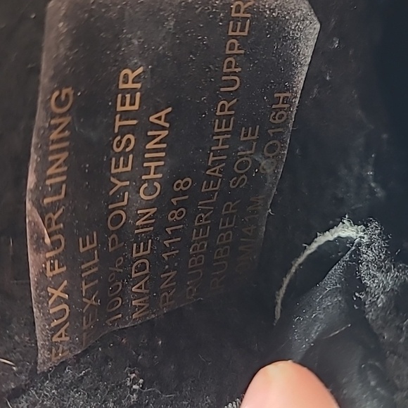 Michael Michael Kors Easton Lace Up Duck Boot - Black - Size 10 - Rain Leather - Picture 16 of 17